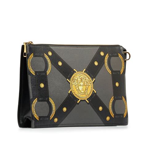 versace icon clutch bag|Versace medusa clutch bag.